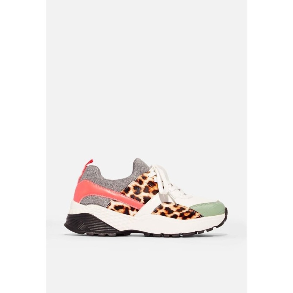 Just Fab Codie Cheetah Sneaker Size 11